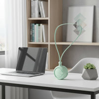 Portable and Foldable Hanging Neck Fan 3-in-1 Design Hands-Unrestricted Necklace Fan Multi-Use Long Battery Life for Outdoor, Travel, Office