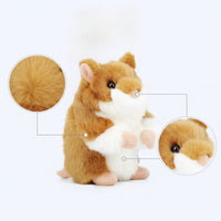 Hamster Stuffed Toy Cuddly Stuffed Hamster Furry for Children