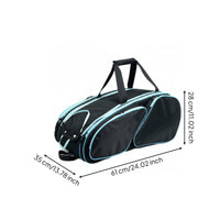 Large Capacity Badminton Racket Bag Multiple Compartments Pickleball Paddle Bag Hand Carry Long-Lasting for Women, Men, Sports Training, Travel, Gym
