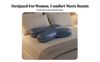 Ergonomic Design Side Sleeper Pillow Pressure Relief Butterfly Shaped Pillow Silky Skin-Friendly Textile for Women, Adults, Sleeping