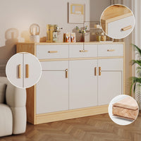 Storage Cabinet Freestanding Storage Cabinet with Doors and Shelves Modern Sideboard for Living Room, Kitchen, Drink Area