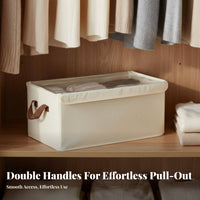 Houndstooth Storage Box Space-Saving Foldable Textile Clothes Bin Stackable Wardrobe Organizer Versatile for Bedroom, Nursery