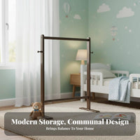 Floor-Standing kids' Clothes Tree Space-Saving children's Multi-Hook Rack Child-Safe Design Coat Stand Easy Assembly for Parents, Bedroom, Nursery, Playroom, Entryway