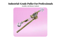 Multi-Functional Wire Rope Tightener Powerful Ratcheting System Ratchet Cable Puller Non-Slip Grip Handle for Electricians, Workshops, Farms