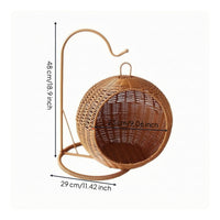 Imitation Rattan Basket Decorative Handwoven Basket Water-resistantResistant for Tabletop, Living Room