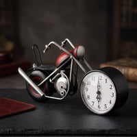 Motorcycle Desk Timepiece Vintage Motorcycle Timepiece for Entryway