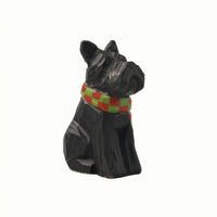 Miniature Hand-Carved Wooden Schnauzer Figurine Handmade Wooden Schnauzer Figurine Collectible Carved Dog Statue Rustic for Collectors