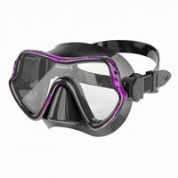 Panoramic Snorkeling Mask Soft Silicone Snorkel Diving Mask Adjustable Goggles Comfortable for Adults, Beginners, Beach, Travel