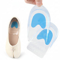 Gel Heel Pads Transparent Gel Heel Cups Clear Wear-Resistant for Everyday Shoes, High Heels