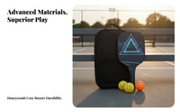 Pickleball Paddle Set Rim Protector Protection Fiberglass Pickleball Paddles Sports Equipment Anti-Slip Cushioned Grip