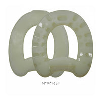 2 Pieces Wear-Resistant Anti-Slip Horseshoe Elastic Plastic Horseshoe for Outdoor