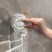 Cabinet and Sink Drain Rack with Rotating Suction Cup Kitchen Rag Holder, Wall-Mounted Dish Cloth for General Organization