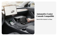Custom Fit Under-Screen Storage Box Keeps Things Organized Behind-Screen Storage Box Easy Installation Car Interior Organizer Hidable Design for Electric Vehicle Owners, Model Y Vehicle Drivers, Commuters, Daily Commute, Road Trips, Dashboard