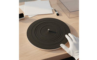 Anti-Slip Silicone Turntable Mat Safeguarding Vinyl Platter Mat Shock-Absorbing Round Vinyl Slipmat Vibration Damping for Music Listening