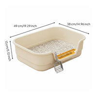 Semi-Enclosed Litter Box Perforated uncoveredTop Litter Box Easy to Clean
