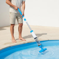IPX8 Waterproof Handheld Pool Vacuum Lightweight & Portable Cordless Underwater Cleaner Powerful Suction Rechargeable Underwater Vacuum Fine Filtration for Spas, Inflatable Pools, Ponds