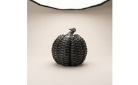 Rattan-Look Resin Pumpkin Woven Pumpkin Decor Rustic Pumpkins Vintage for Tabletop, Mantel