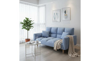 Two-Person Folding Sleeper Sofa Space-Saving Convertible Folding Sofa Bed Firm Foam Adjustable Sleeper Loveseat for Small Apartment Dwellers