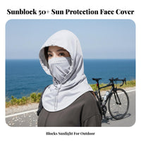 Cycling Sun Hood Protection Balaclava Face Cover Hooded Face Cover Moisture-Wicking Full Coverage Sun Cover Lightweight