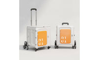 Rolling Crate with Lid Foldable Rolling Crate Lightweight Trolley with Lid for Campers