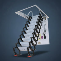Retractable Attic Stairs Pull down Attic Ladder with Attic Entry panelSaving Folding Loft Staircase for Homeowners, Duplex