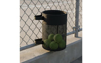 Easy Reach Mesh Ball Bag Lightweight Round Mesh Bag Portable Hanging Ball Net Tear-Resistant for Court, Fence, Training