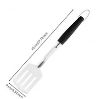 Barbecue Utensil Black Handle Stainless Steel Barbecue Tool Outdoor Cooking Gear