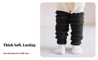 Thermal Infant Knee Pads Keeps Legs Child Warm Crawling Knee Pads Thickened Fleece-Lined Infant Leg Warmers for Infants, Unisex, Winter, Daily Wear