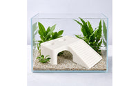Turtle Basking Dock with Ramp Easy to Clean Turtle Basking Dock Non-Slip Reptile Climbing Ramp with Feeding Wells for Amphibians, Terrarium