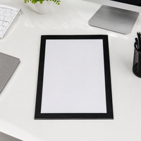 Magnetic Holder A4 Document Holder, Magnetic Pocket, Transparent, White, Refrigerator Compatible