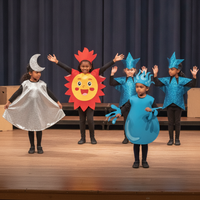 Adult Sun, Moon, Star, Cloud, Raindrop, Flame Costume for Stage Performance & Cosplay