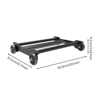 Four-Wheel Roller Metal Frame Core-Focused Training Roller Stomach Workout Wheel Caster Wheels Long-Lasting