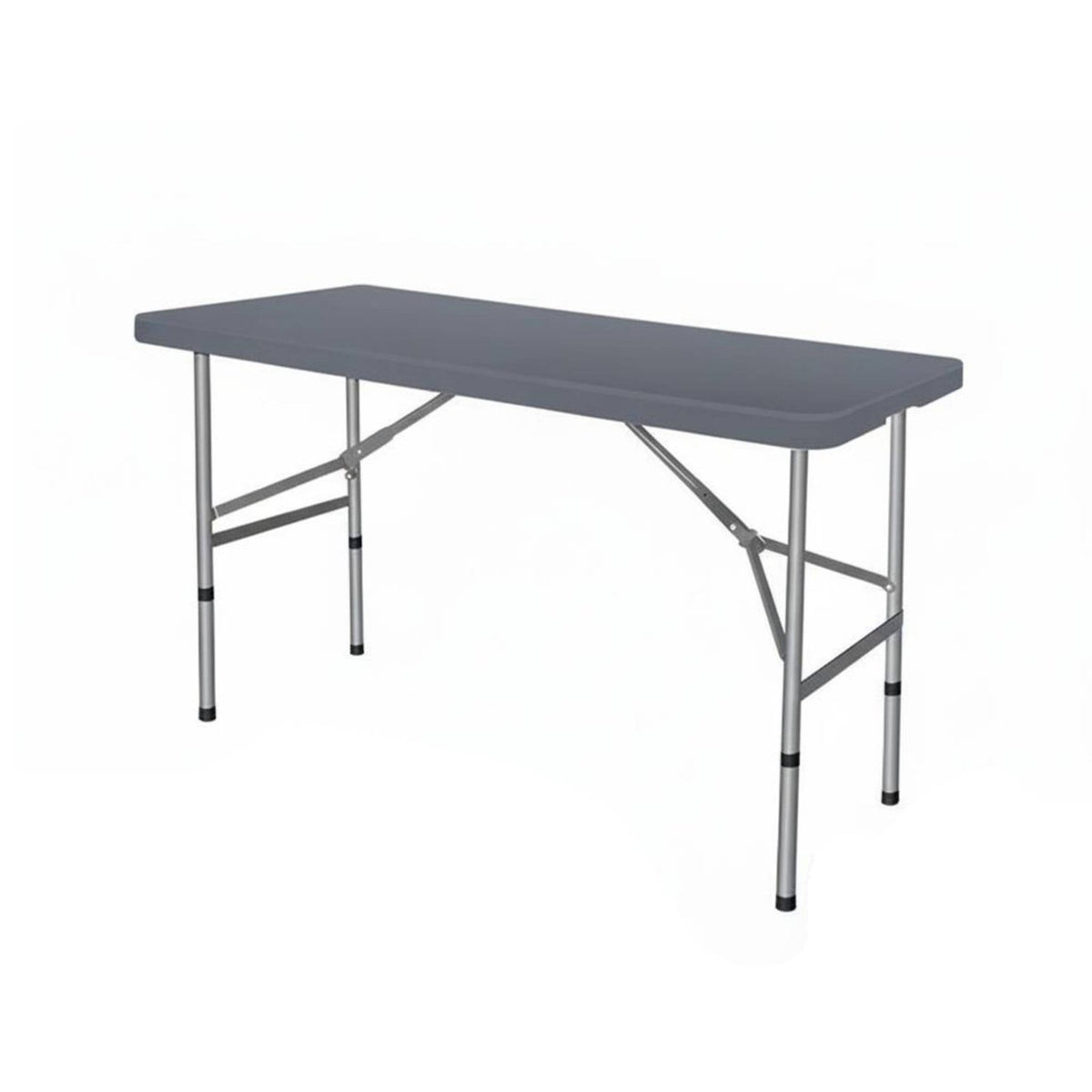 Foldable Design Plastic Folding Table Space Saving Rectangular Folding Table No Assembly Required Easy to Clean for Vendors, Campers, Outdoor, Market Stalls, Camping, Picnics