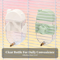 Trickle-Proof Parrot Waterer Leakproof Bird Enclosure Water Dispenser Easy to Clean & Refill Automatic Bird Waterer Hygienic