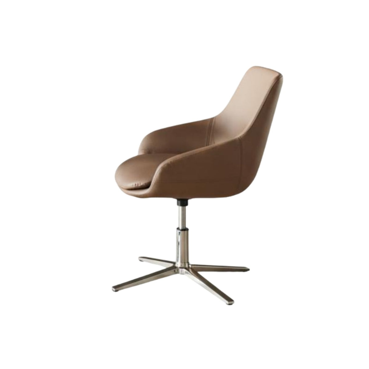 Adjustable Height pivot Computer Chair Modern Minimalist aesthetic Desk Seat Rolling Casters Office Furniture Ergonomic Design for Remote Workers, Students, Adults, Study Room, Workspace, Bedroom