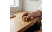 Solid Construction Cork-Top Pen Holder Compact Cylindrical Pen Holder Low-Height Pencil Cup Modern Design