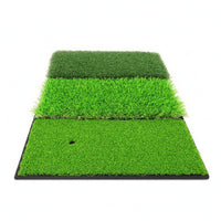 Foldable Golf Hitting Mat Three-Section Indoor Golf Practice Mat Tear-Resistant