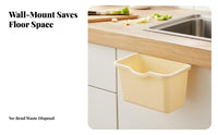 Hanging Trash Can Wall-Mounted Cabinet Door Waste Bin Large Capacity Cabinet Door Garbage Bin for Homeowners, Home Cooks, Kitchen, Lavatory, Dorm Room