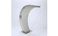 Pool with Base Curved Pool Waterfall Rectangular Hardware for Pond