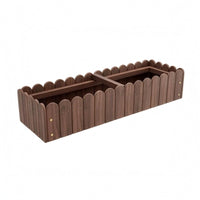 Thickened Cedar Planter Box Anti-Corrosion Carbonized Wooden Planter Reinforced for Courtyard, Balcony