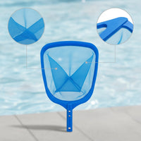 Pool Net with Fine Mesh Bag Tapered Leaf Skimmer with Plastic Frame Pool Leaf Skimmer Wide-Mouth Easy Scoop Edge