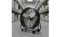 Portable Drum Fan with Wheels Wheeled Industrial Drum Fan with Wheels Heavy Duty for Garage