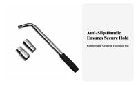 Labor-Saving L-Type Socket Wrench Heavy-Duty Car Tire Changing Tool Non-Slip Grip for DIY Mechanics, Roadside Emergency, Garage