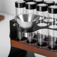 10 Pieces Vent Valve Sealed Bean Tube Set Adjustable Aroma Bottle Stand Multi-Use for Cafe, Countertop