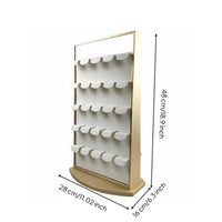 Rotating Earring Display Stand Space Saving Double-Sided Jewelry Rack Large Capacity Rotating Jewelry Display Stand for Live Broadcasting