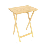 Lightweight Folding Table with Crossed Legs Collapsible Folding Wooden Table Foldable Furniture Small Areas for Dorm Room, Patio