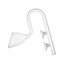 Aquarium Inflow Outflow Pipe Crystal Clear Trumpet Outflow Pipe Elegant Design