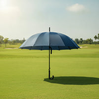 Straight-Shaft Automatic Umbrella with Sleeve Large 16-Rib Umbrella Long-Lasting Quick-Drying for Commuters, Golfers, Golf