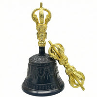 Tibetan Buddhist Meditation bell Dorje Traditional Tibetan Buddhist Bell Decorative for Ceremony, Meditation