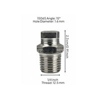 High Pressure Fan Nozzle Reduces Clogging Industrial Cleaning Nozzle Long Service Life for Dust Suppression, Car Washing